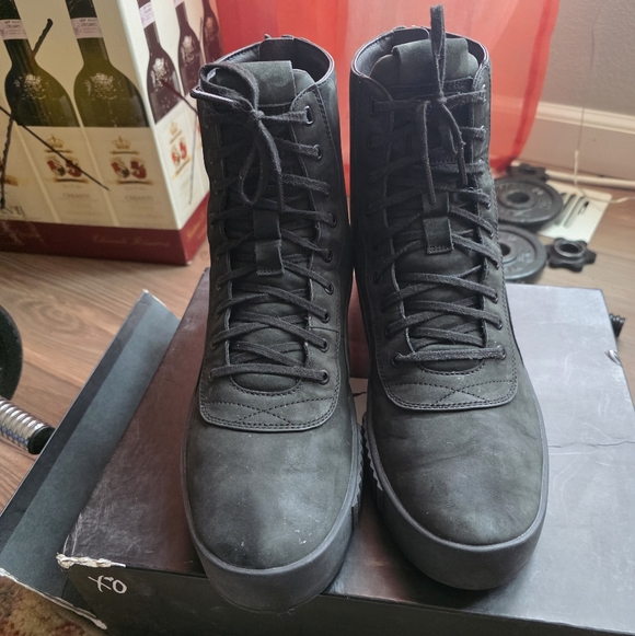 Puma XO Parallel The Weeknd Triple Black Nubuck High Man Size 10 D main image 7